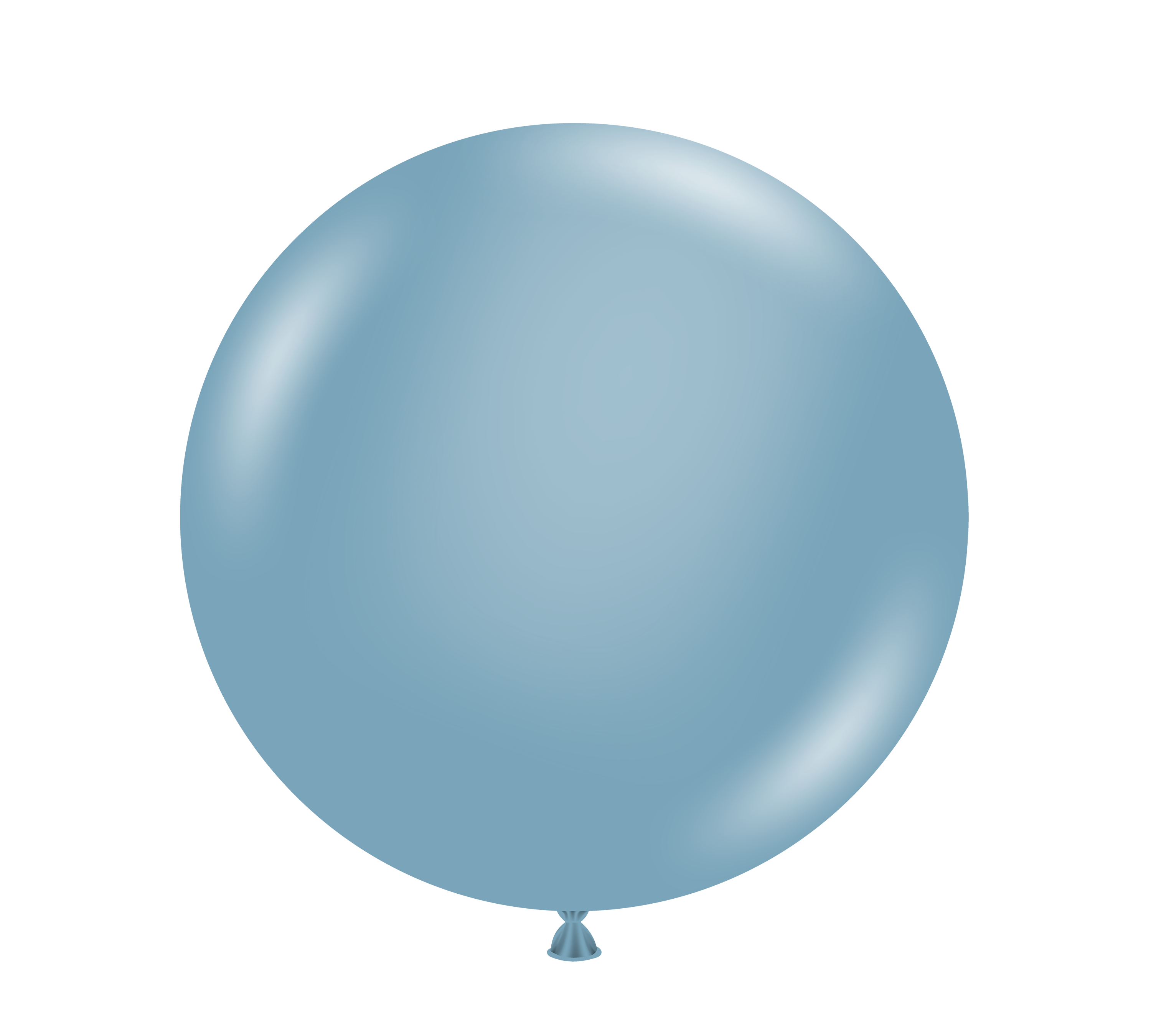 17" Blue Slate Tuftex Latex Balloons - 50ct